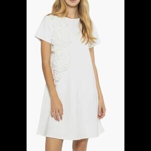 GB12 3D Floral Accent Shift Dress GRACIA, L